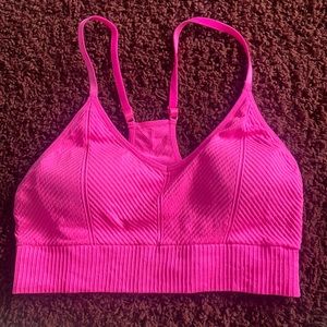Sports bra size medium hot pink